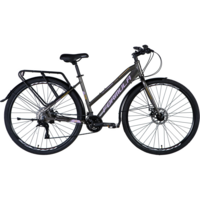 Велосипед Al 28" Formula CURSOR WOMAN DD рама-18" серый с фиолетовым 2024 (OPS-FR-28-031)