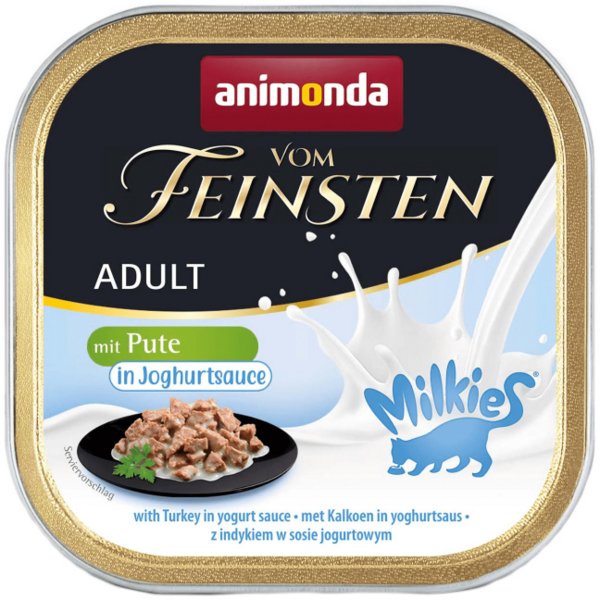 

Корм влажный для кошек Animonda Vom Feinsten Adult with turkey in yogurt sauce sauce с индейкой в соусе из йогурта, 100