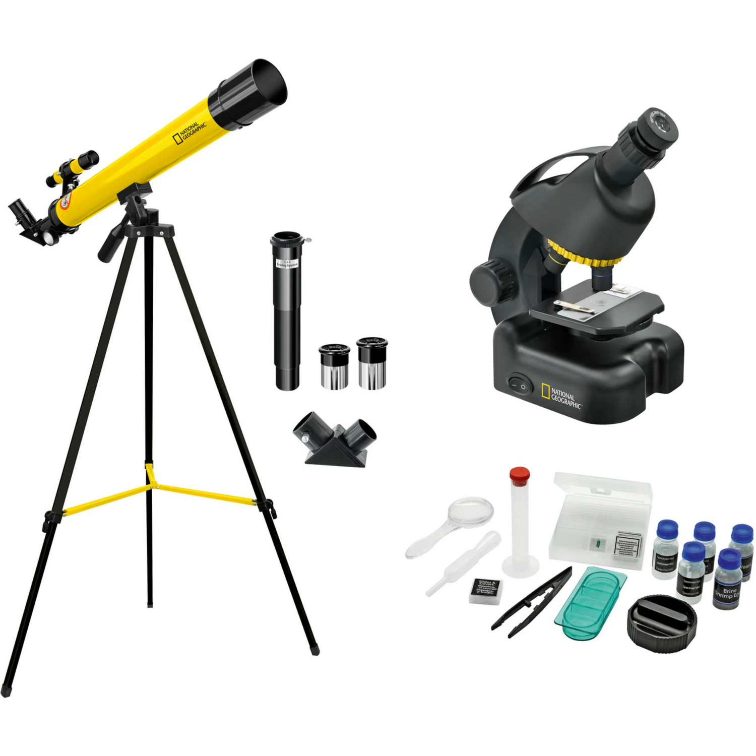 Микроскоп National Geographic Junior 40x-640x + Телескоп 50/600 (9118300) фото 