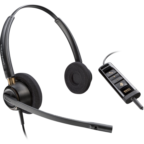 Акція на Гарнитура компьютерная стерео On-ear Poly EncorePro 525-M, USB-A Black (783R2AA) від MOYO