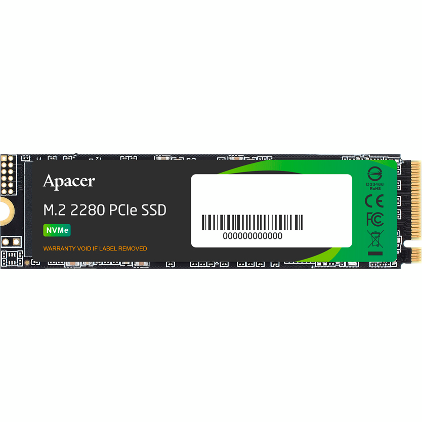 SSD накопичувач Apacer M.2 512GB PCIe 3.0 P4X (AP512GAS2280P4X-1)фото