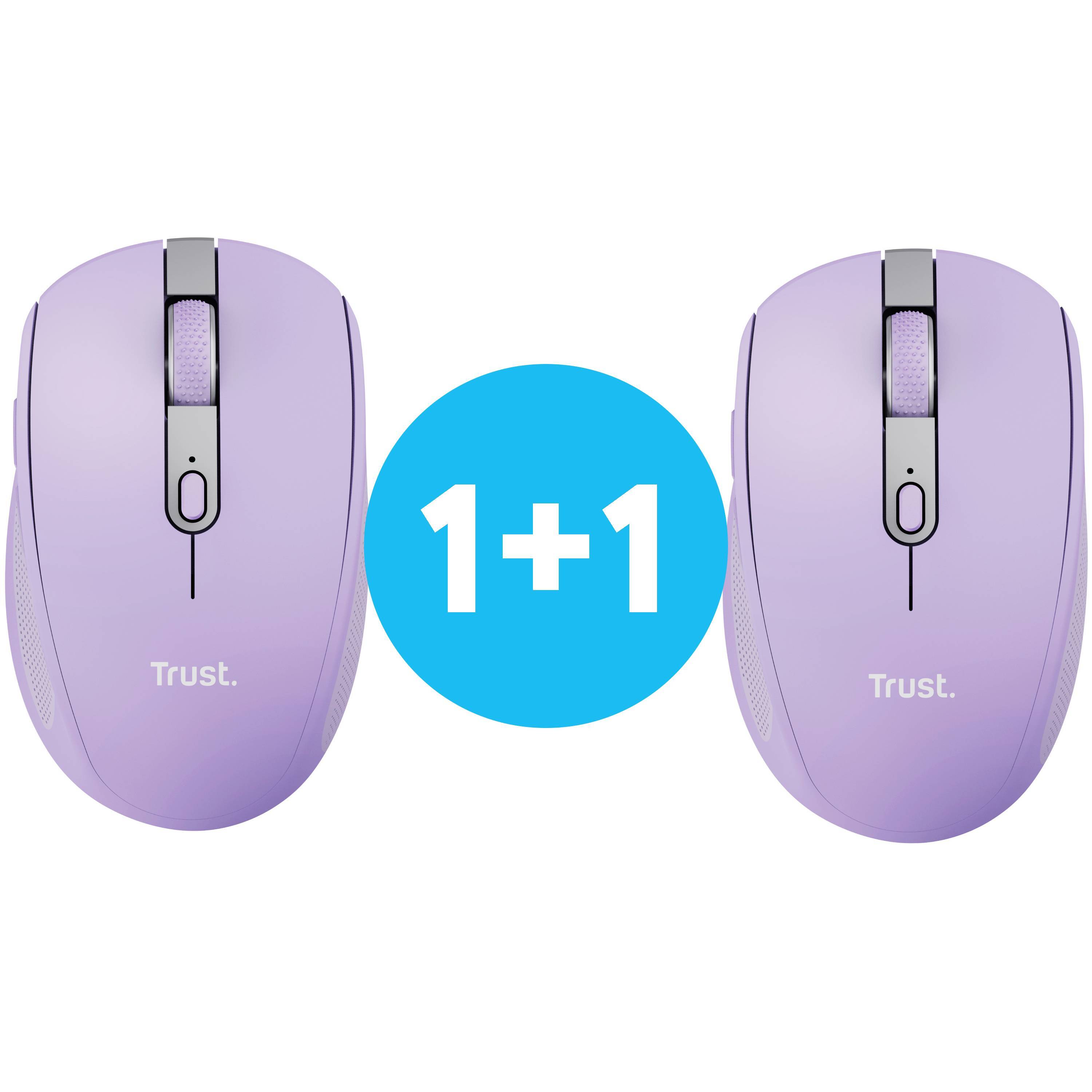 Мышь Trust Ozaa сompact BT/WL/USB-A Violet (25384_TRUST) фото 1