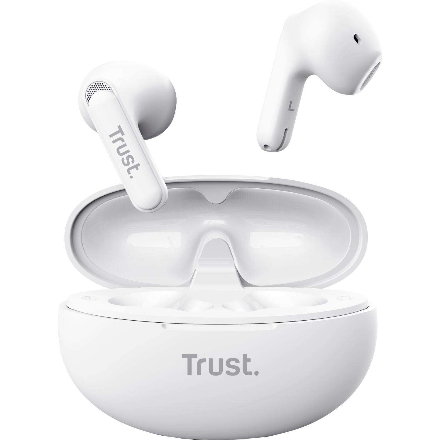 Навушники TWS Trust Yavi Earphones BT 5.3, ENC, SBC, Mic White (25173_TRUST)фото