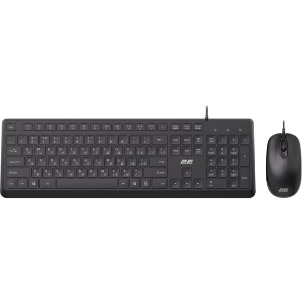 

Комплект клавиатура и мышь 2E MK405 USB-A, EN/UK Black (2E-MK405UBK_UA)