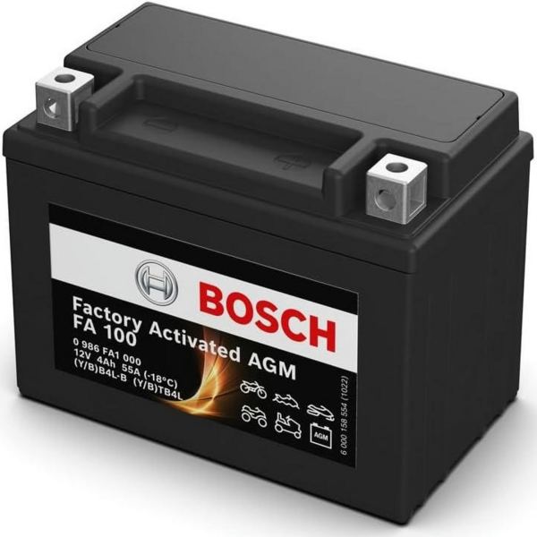

Аккумулятор AGM Bosch 4Ah-12v (FA100), R, EN55 (0986FA1000) (52371436589)
