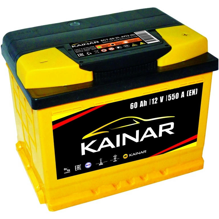 Аккумулятор автомобильный Kainar 60Ah-12v, R, EN520 (060 261 0 120 ЖЧ) (52371441834) фото 