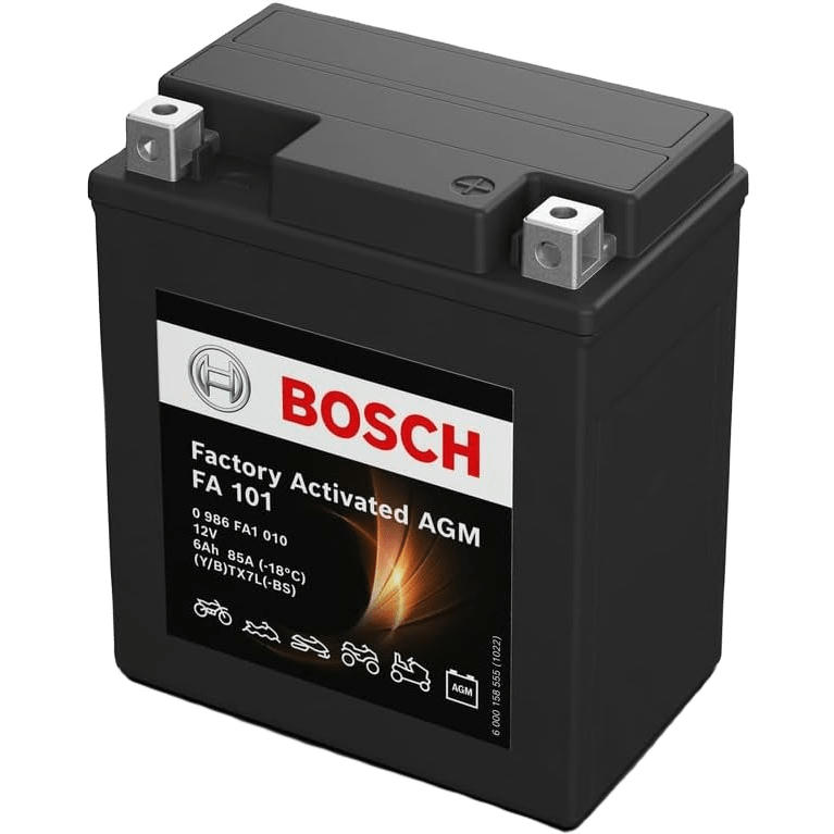Аккумулятор AGM Bosch 6Ah-12v (FA101), R, EN85 (0986FA1010) (52371436581) фото 1