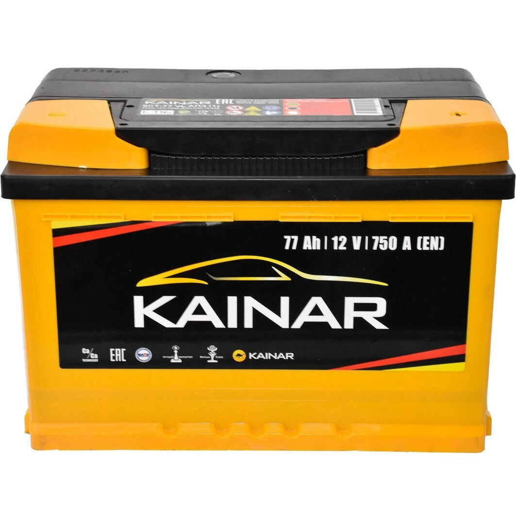 Аккумулятор автомобильный Kainar 77Ah-12v, R, EN750 (077 261 0 120 ЖЧ) (52371441961) фото 