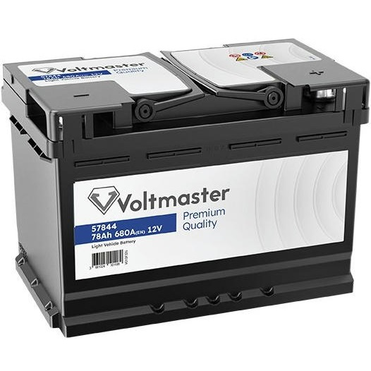 Аккумулятор автомобильный Voltmaster Premium (Exide) 78Ah-12v, R, EN680 (57844) (52371434366) фото 