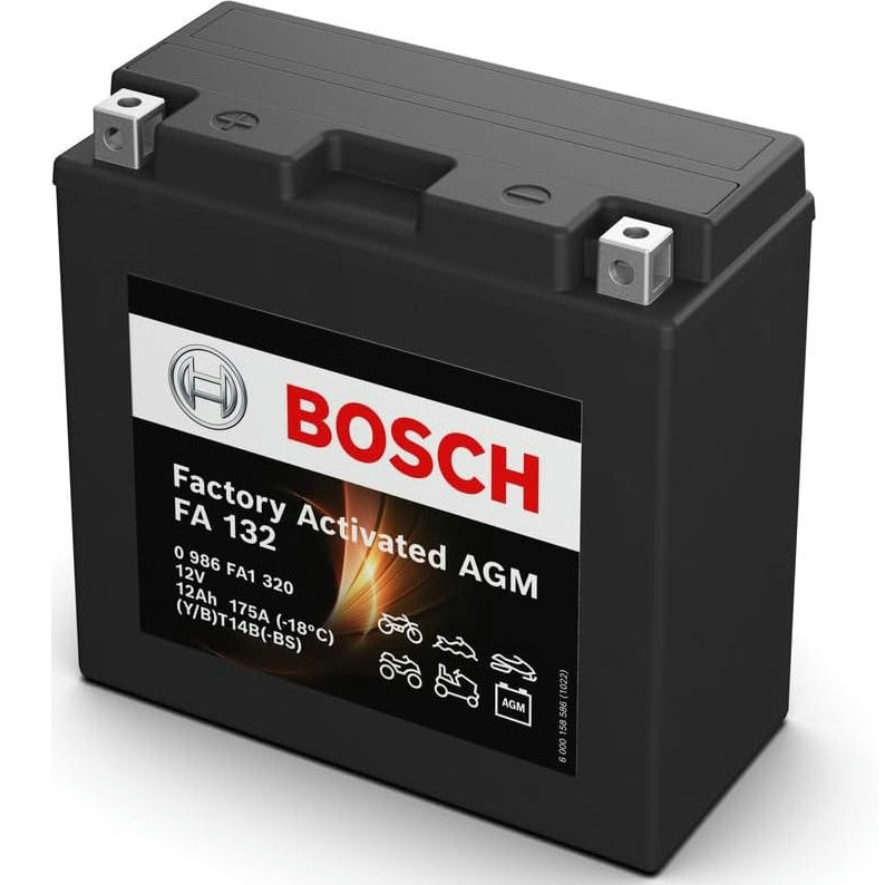 Акумулятор AGM Bosch 12Ah-12v (FA132), L, EN175 (0986FA1320) (52371436740)фото