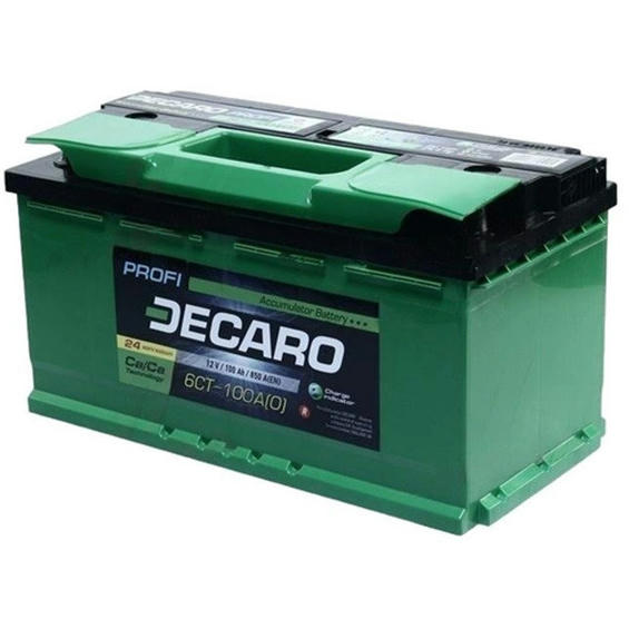 Автомобільний акумулятор Decaro Profi 100Ah-12v, R, EN850 (6СТ-100 АЗ (0) PRO) (52371146625)фото