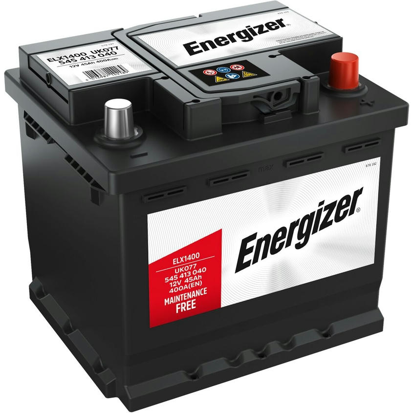 Акумулятор автомобільний Energizer 45Ah-12v, L, EN400 (545 413 040) (5237784132)фото1