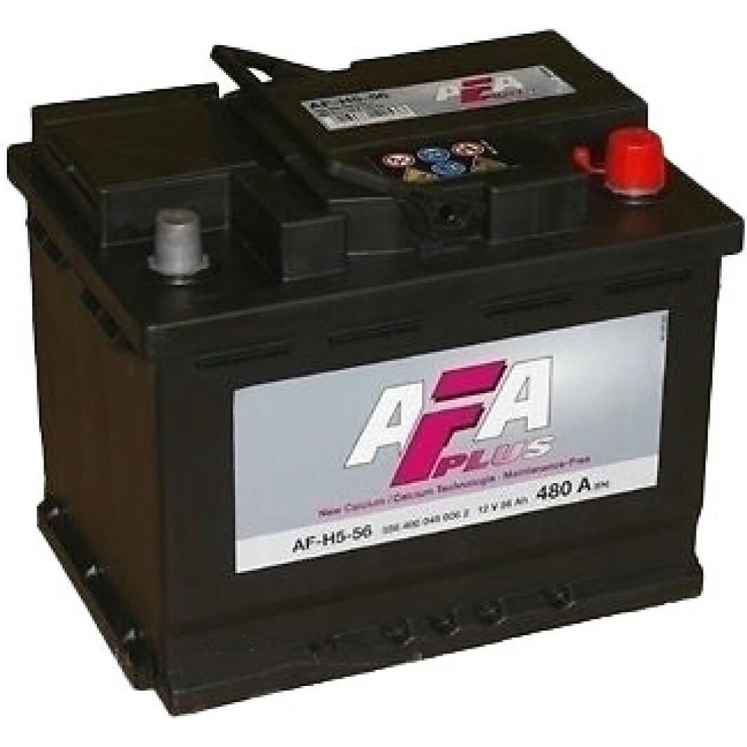 Акумулятор автомобільний AFA 56Ah-12v, R, EN480 (556 400 048) (5237830523)фото