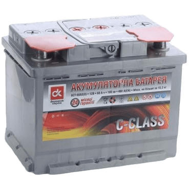 

Аккумулятор автомобильный Дорожня Карта С-Class 60Ah-12v, L, EN480 (6СТ-60 АЗ (1)С) (5237299574)