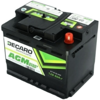 Аккумулятор автомобильный Decaro AGM Start-Stop 60Ah-12v, R, EN680 (6СТ-60 (0) AGM) (52371424606)