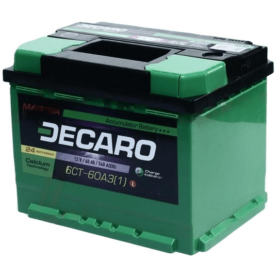 Автомобільний акумулятор Decaro Master 60Ah-12v, L, EN540 (6СТ-60 А3 (1) M) (52371143788)фото