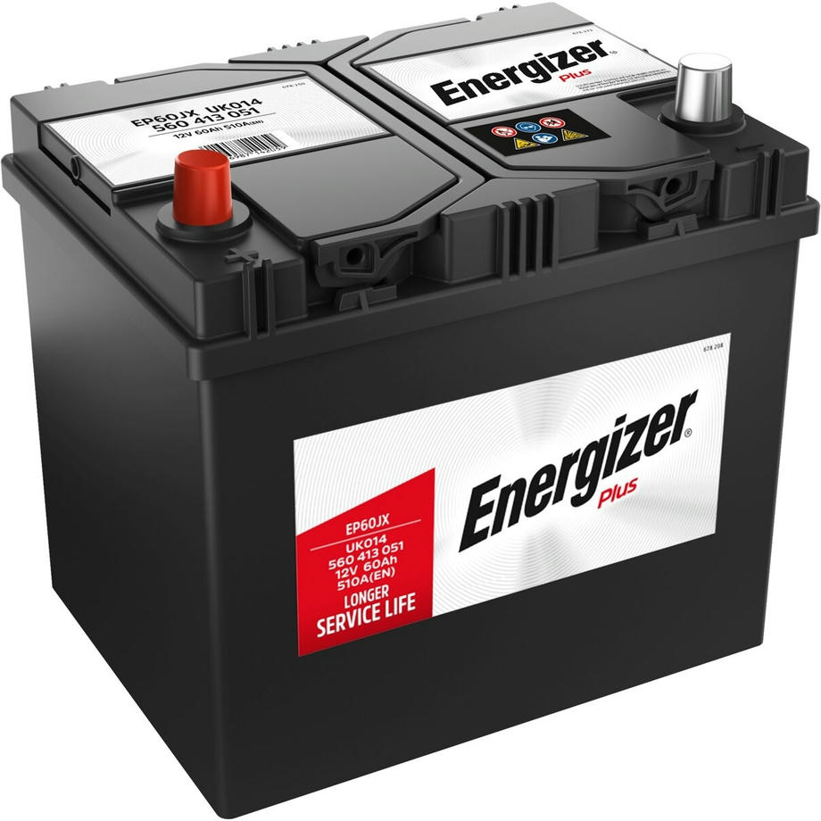 Акумулятор автомобільний Energizer Plus 60Ah-12v, L, EN510 (560 413 051) (5237784122)фото