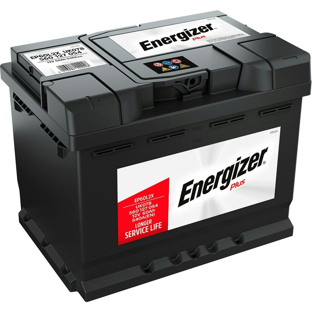 Акумулятор автомобільний Energizer Plus 60Ah-12v, L, EN540 (560 127 054) (5237784119)фото1