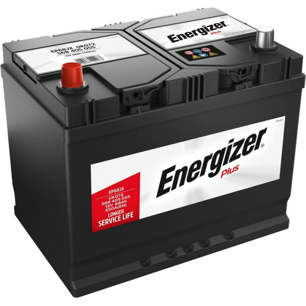 Акція на Аккумулятор автомобильный Energizer Plus 68Ah-12v, L, EN550 (568 405 055) (5237784124) від MOYO