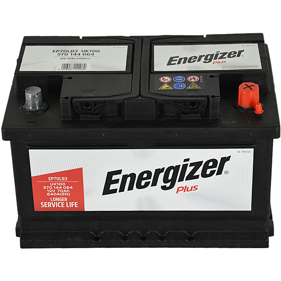 Аккумулятор автомобильный Energizer Plus 70Ah-12v, R, EN640 (570 144 064) (5237784125) фото 