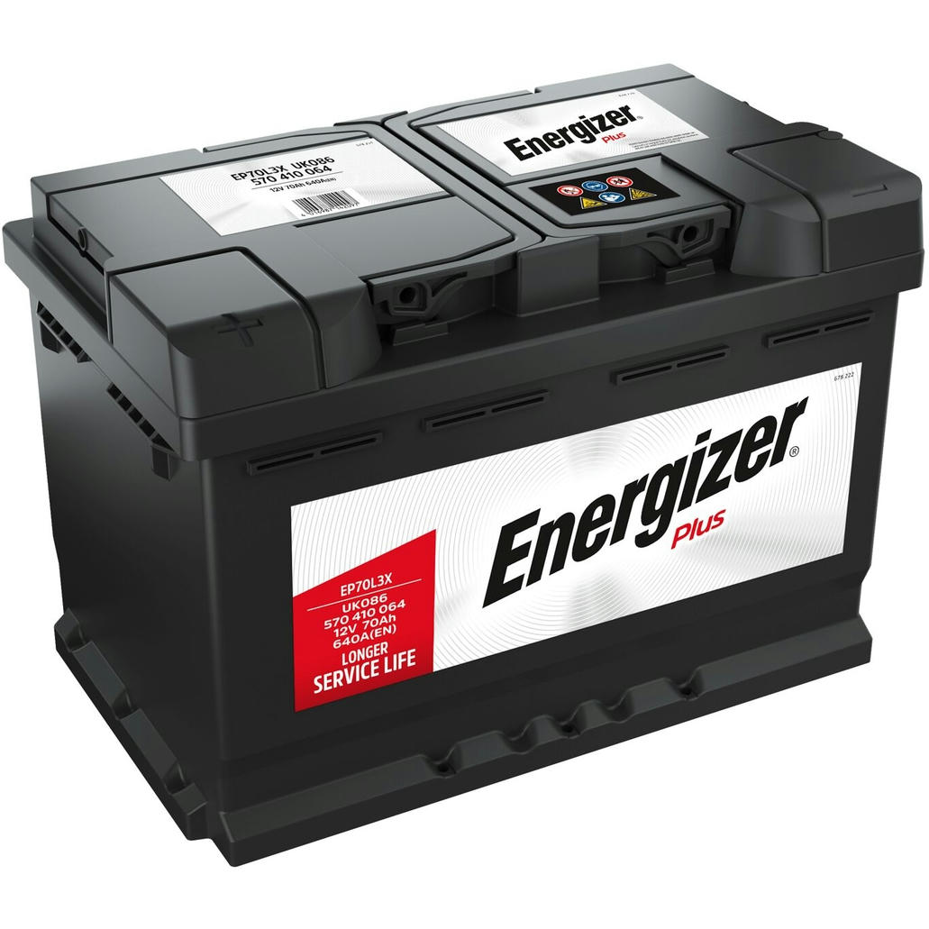 Аккумулятор автомобильный Energizer Plus 70Ah-12v, L, EN640 (570 410 064) (5237784126) фото 