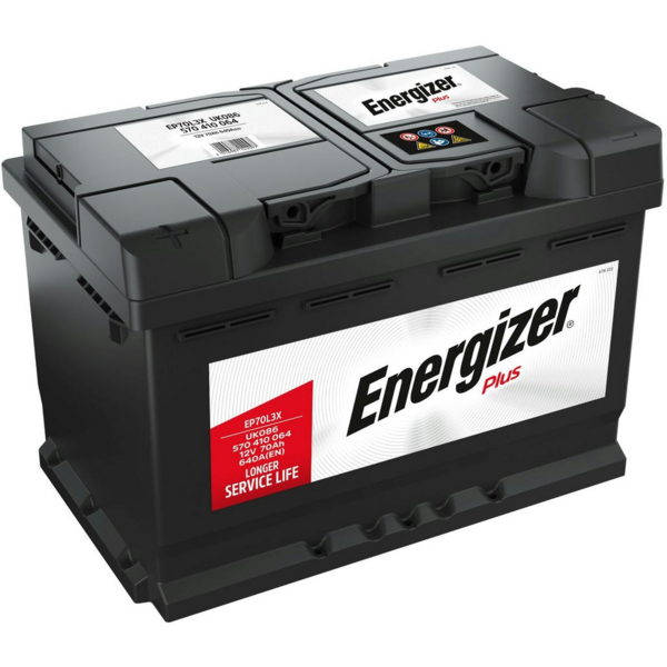 Акція на Аккумулятор автомобильный Energizer Plus 70Ah-12v, L, EN640 (570 410 064) (5237784126) від MOYO