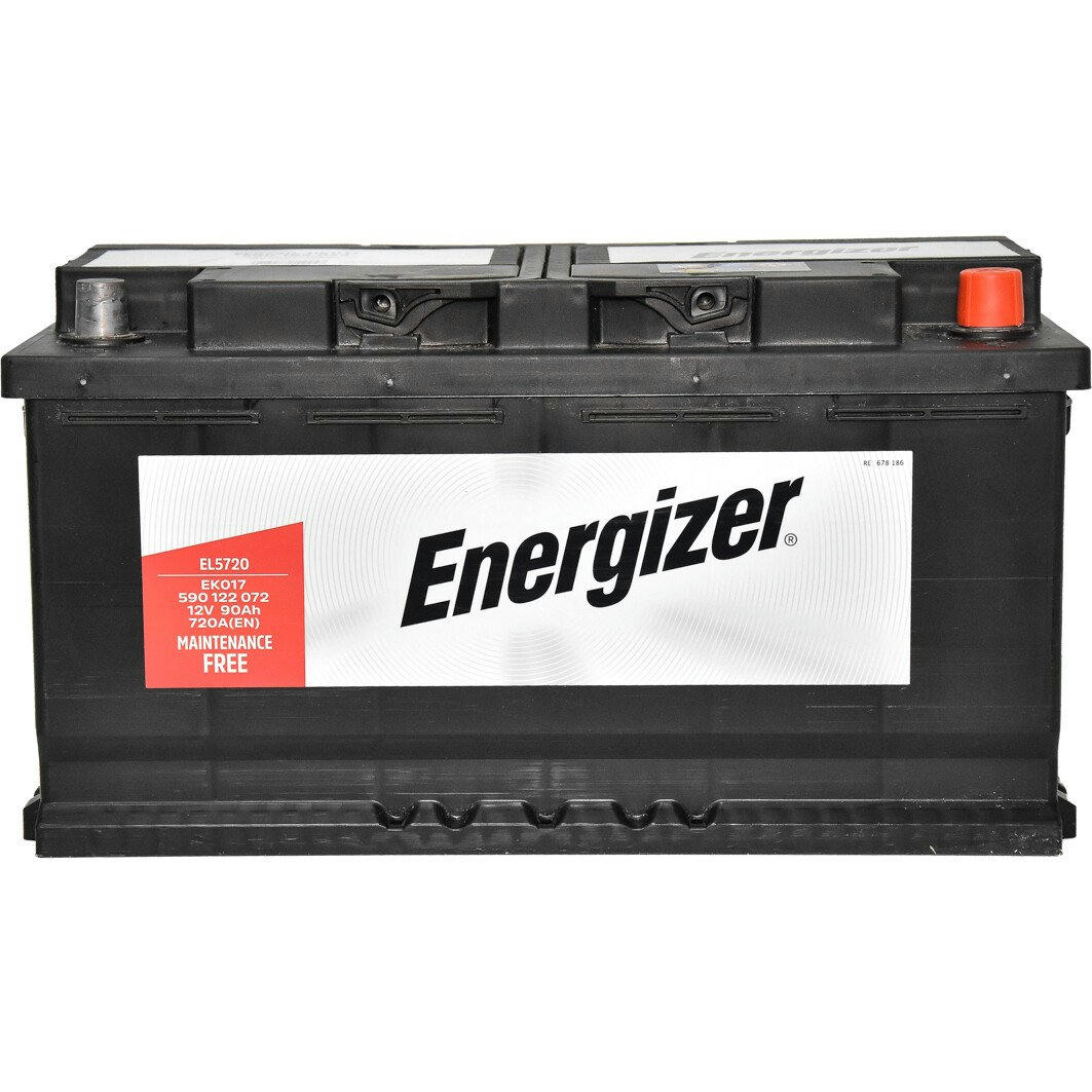 Аккумулятор автомобильный Energizer 90Ah-12v, R, EN720 (590 122 072) (5237784138) фото 