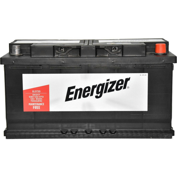 Акція на Аккумулятор автомобильный Energizer 90Ah-12v, R, EN720 (590 122 072) (5237784138) від MOYO