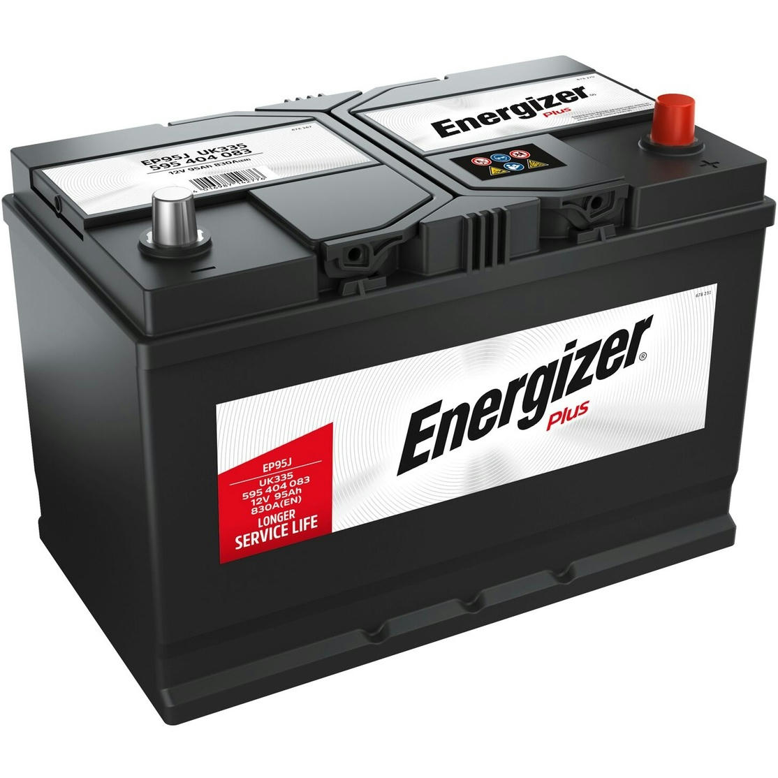 Аккумулятор автомобильный Energizer Plus 95Ah-12v, R, EN830 (595 404 083) (5237784129) фото 