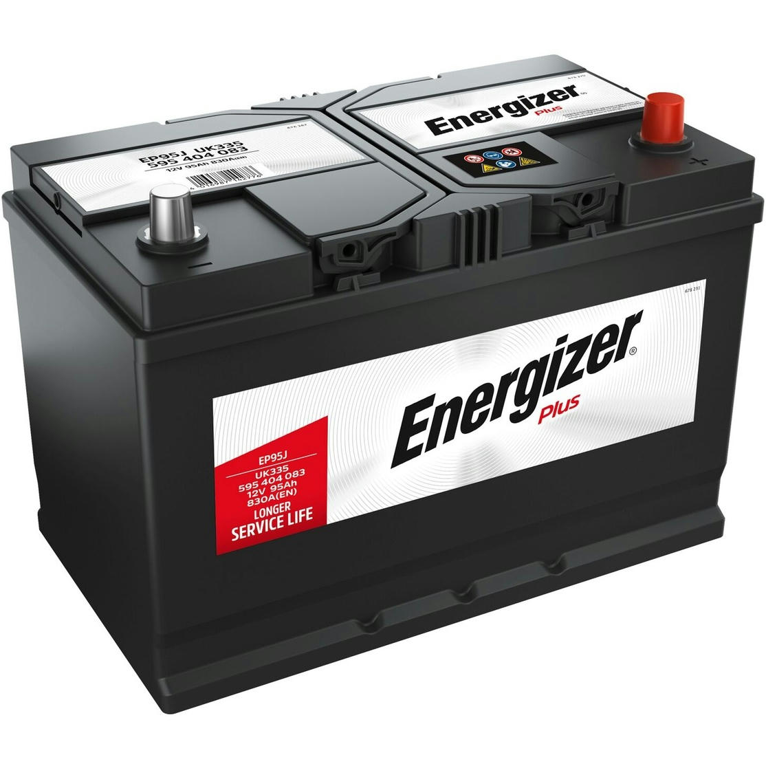 Аккумулятор автомобильный Energizer Plus 95Ah-12v, R, EN830 (595 404 083) (5237784129) фото 1