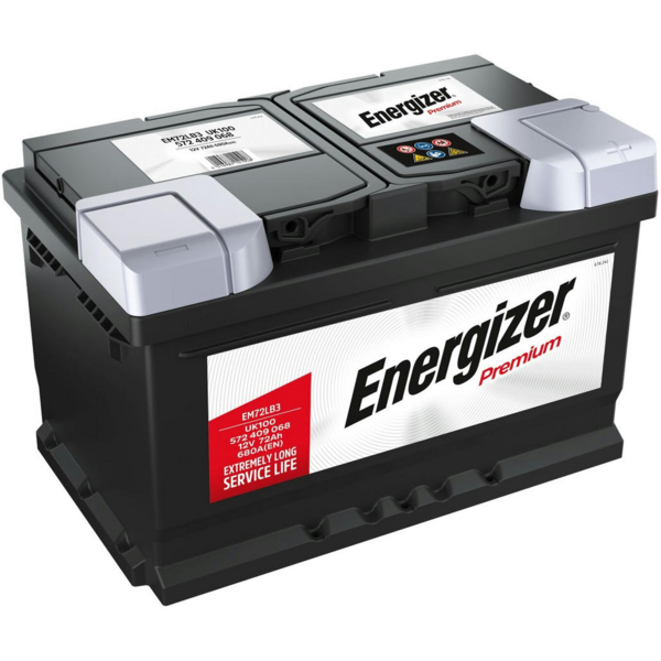 Акція на Аккумулятор автомобильный Energizer Premium 72Ah-12v, R, EN680 (572 409 068) (5237784110) від MOYO