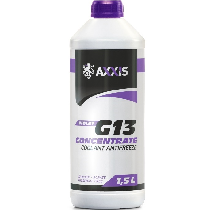 Антифриз Axxis Violet-Purple концентрат G13 (-80C) 1.5л (AX-2088) (48021106365)фото