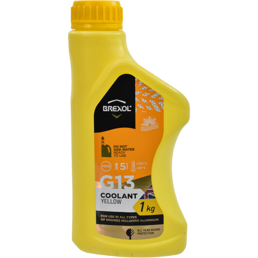 

Антифриз Brexol Yellow G13 Antifreeze Желтый 1кг (antf-017) (48021155339)