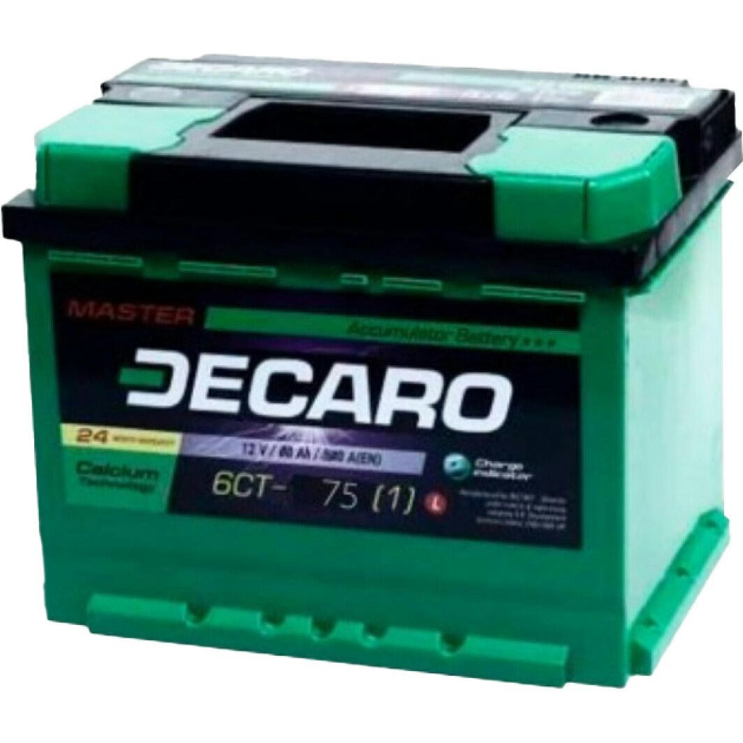 Аккумулятор автомобильный Decaro Master 75Ah-12v, L, EN680 (6СТ-75 А3 (1) M) (52371143790) фото 