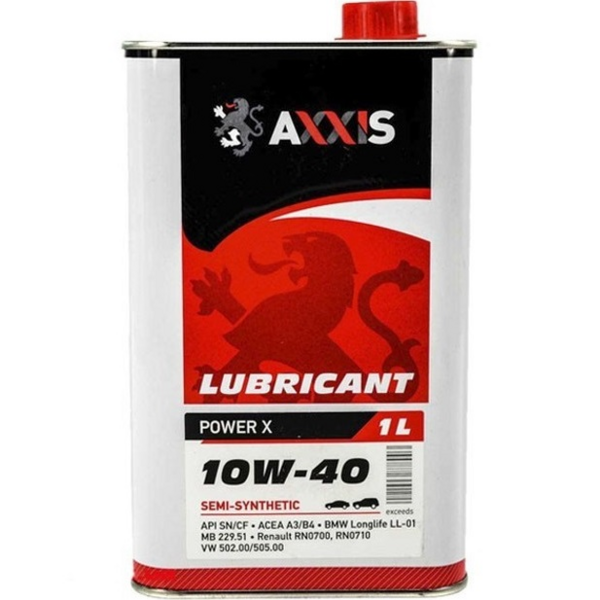 

Масло моторное Axxis Power Х 10W-40 1л (AX-2033) (48021043878)