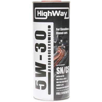 

Масло моторное HighWay 5W-30 SN/CF 1л (10116) (41071322521)
