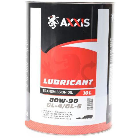 

Масло трансмиссионное Axxis 80W-90 GL-4/GL-5 10л (ax-1008) (48021308680)