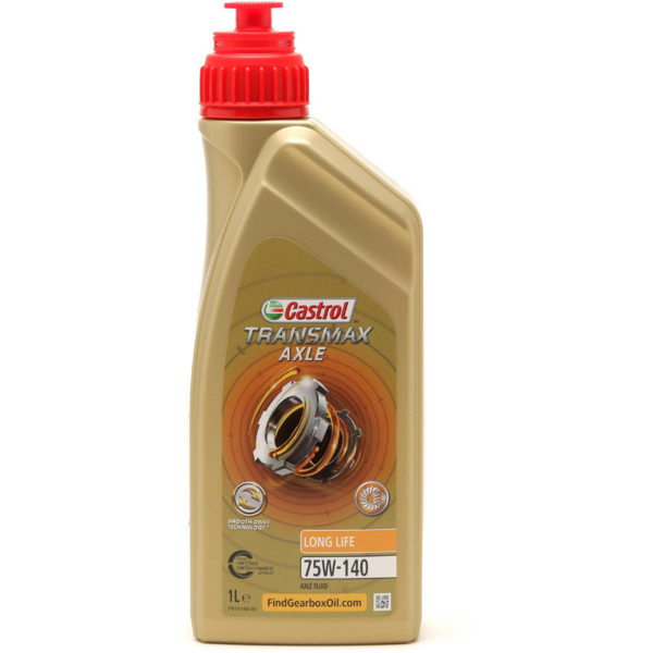 Масло трансмиссионное Castrol Transmax Axle Long life 75W-140 1л (15DB84) (4107436786)