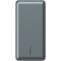 Портативный аккумулятор Belkin 20000mAh, 15W, Dual USB-A, USB-C, Grey (BPB012BTGY)