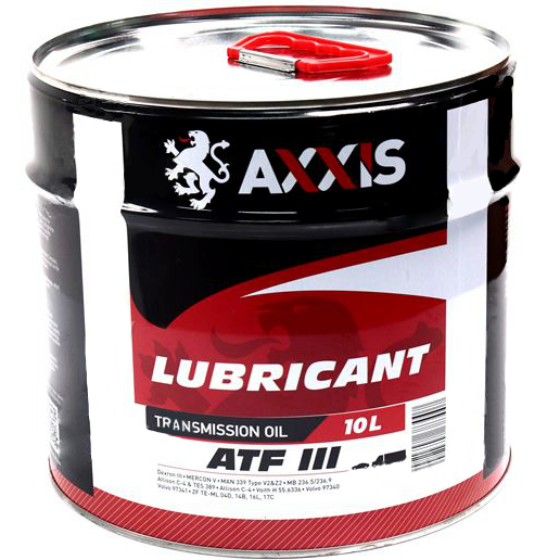 

Масло трансмиссионное Axxis ATF 3 Красное 10л (ax-1011) (48021308683)