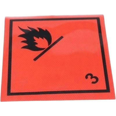 Наклейка Tempest небезпечний вантаж (3-клас легкозаймисті рідини) (TP 87.56.99) (44691216647)фото1