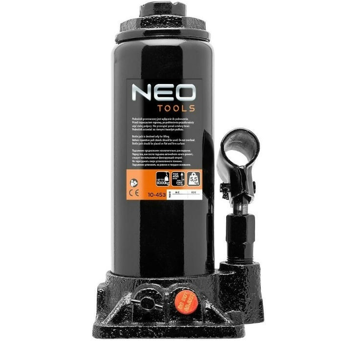 Домкрат Neo Tools, гидравлический бутылочный 8т, 230-456мм фото 