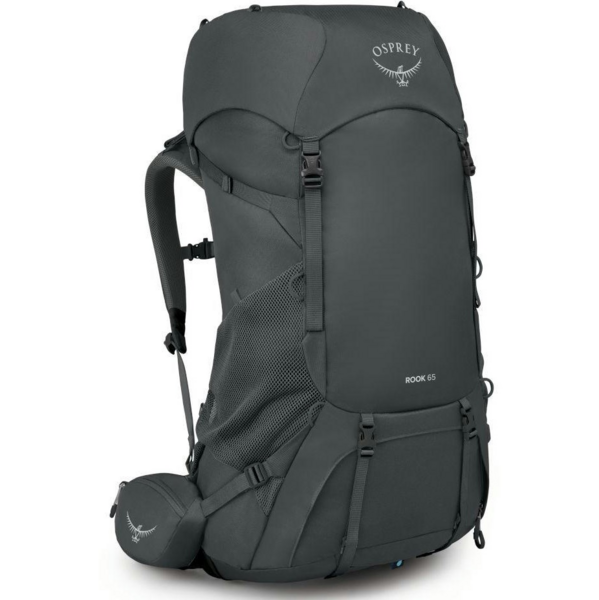 

Рюкзак Osprey Rook 65 dark charcoal/silver lining O/S черный