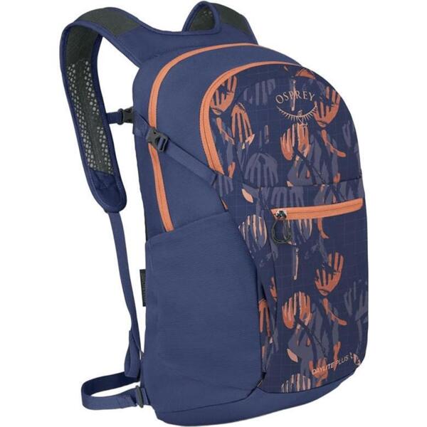 

Рюкзак Osprey Daylite Plus wild blossom print/alkaline O/S синий