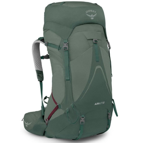 

Рюкзак Osprey Aura AG LT 50 косерет/darjeeling spring green WXS/S зеленый