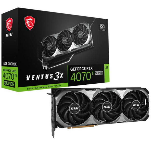 Видеокарта MSI GeForce RTX 4070 Ti SUPER 16GB GDDR6X VENTUS 3X OC (912-V513-614)