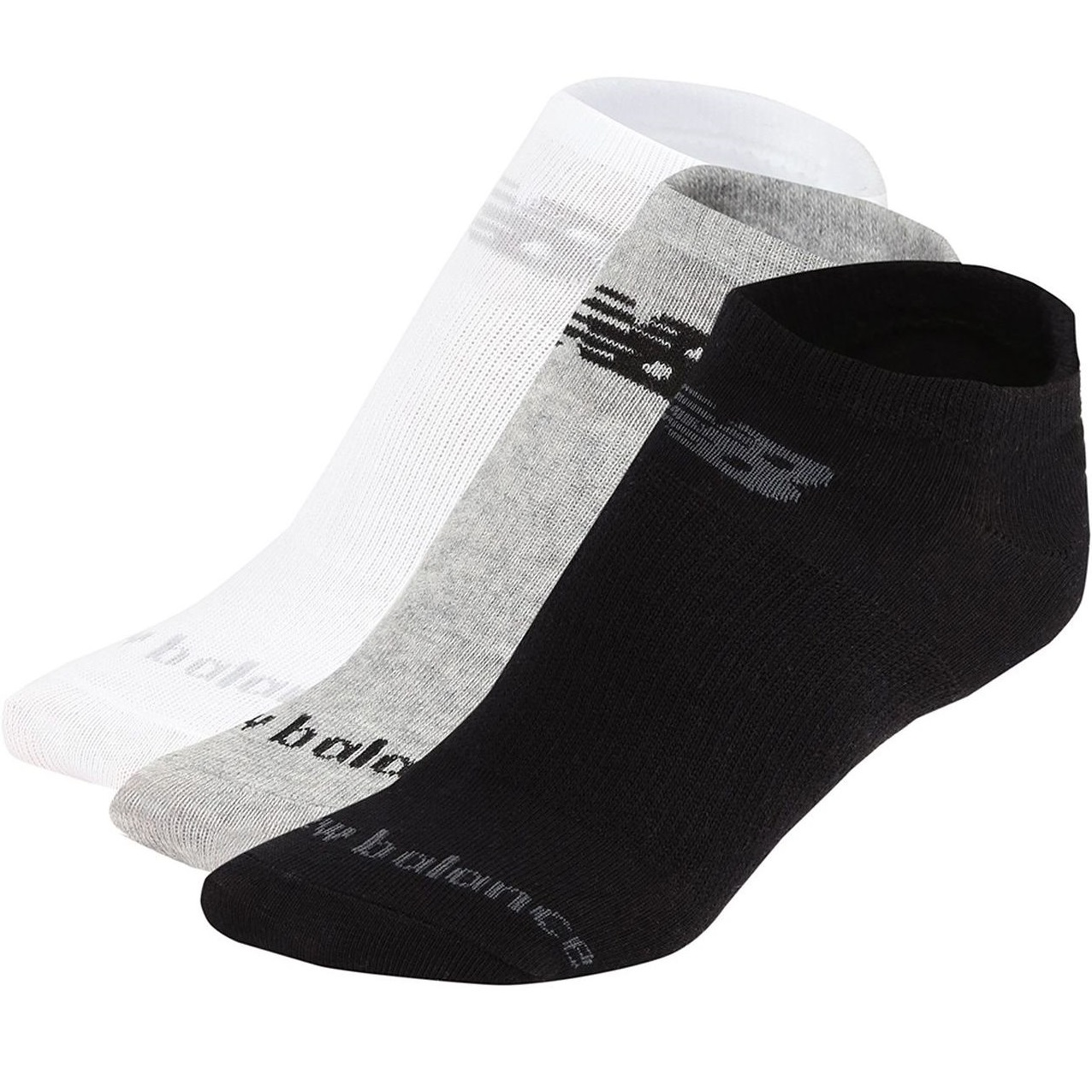 Шкарпетки New Balance Cotton Flat Knit No Show S, 3 пари різнокольоровіфото