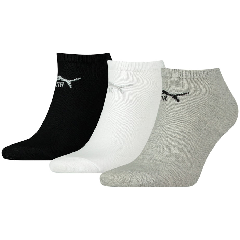 Шкарпетки Puma Sneaker-V 3P 35-38 3 пари сіріфото