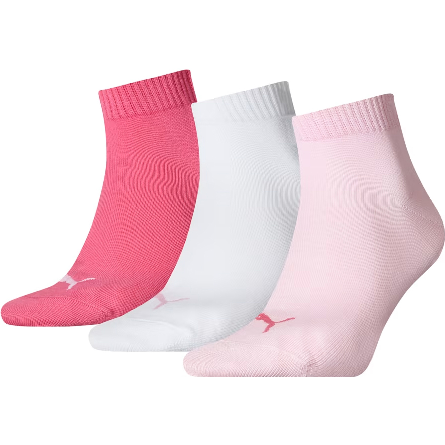 Шкарпетки Puma Unisex 3P 35-38 3 пари рожеві, біліфото