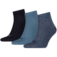 Шкарпетки Puma Unisex Quarter Plain 3P 906978_10 39-42 3 пари сині